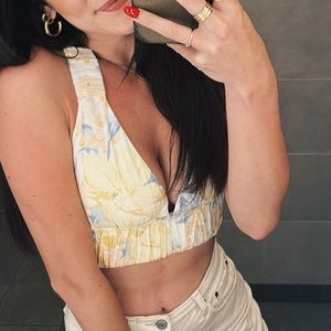 Abercrombie Floral Crop Top